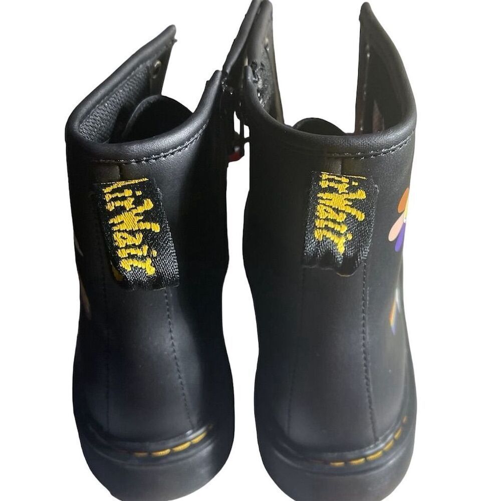 Dr. Martens 1460 Kids Pride Rainbow Lace Up Boots Multicolor - Picture 6 of 8